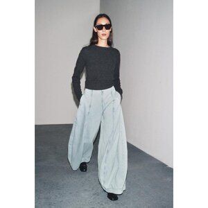 ZARA JEANS ZW COLLECTION HIGH-WAIST BALLOON